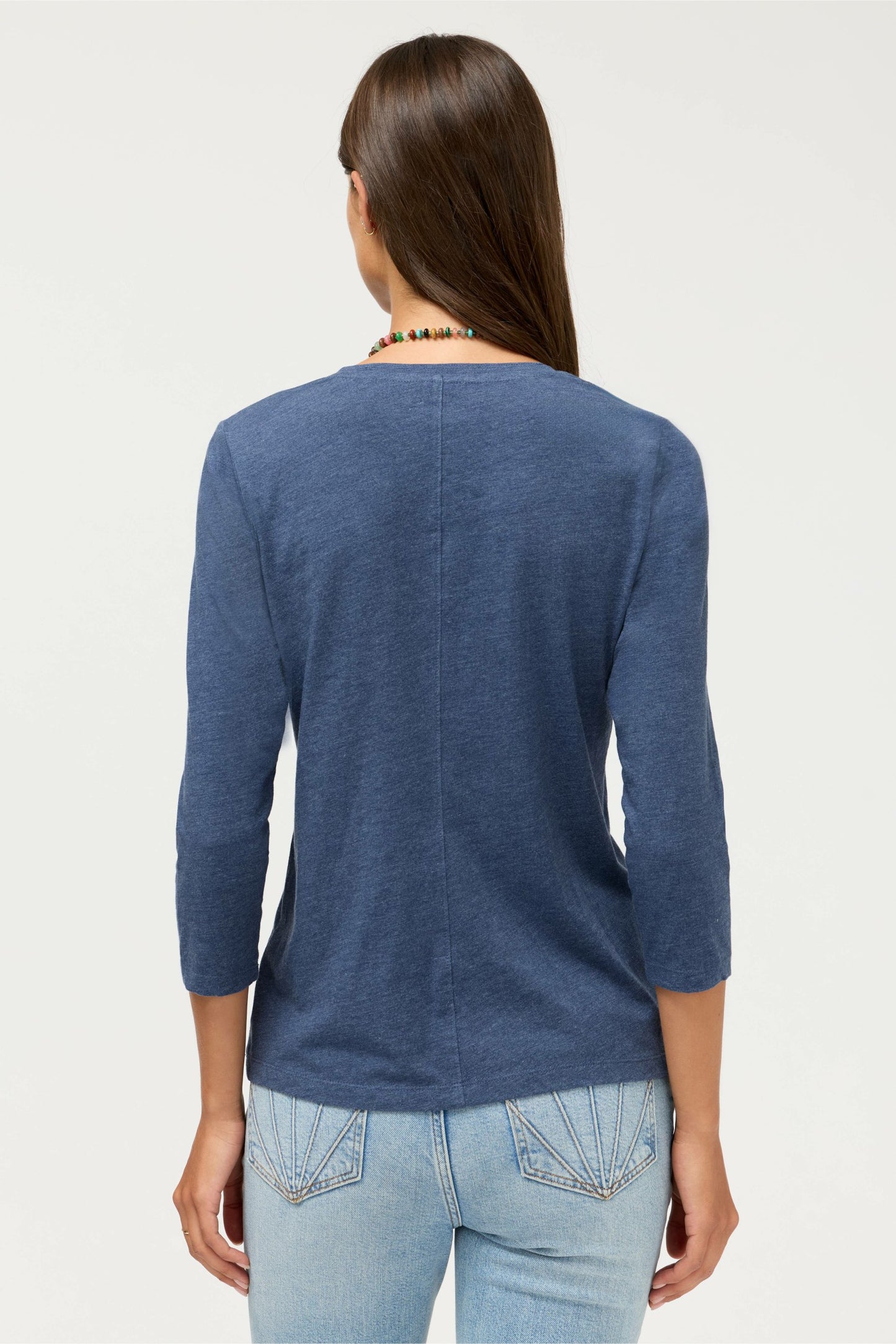 Johnny Was 3/4 SLEEVE V-NECK TEE