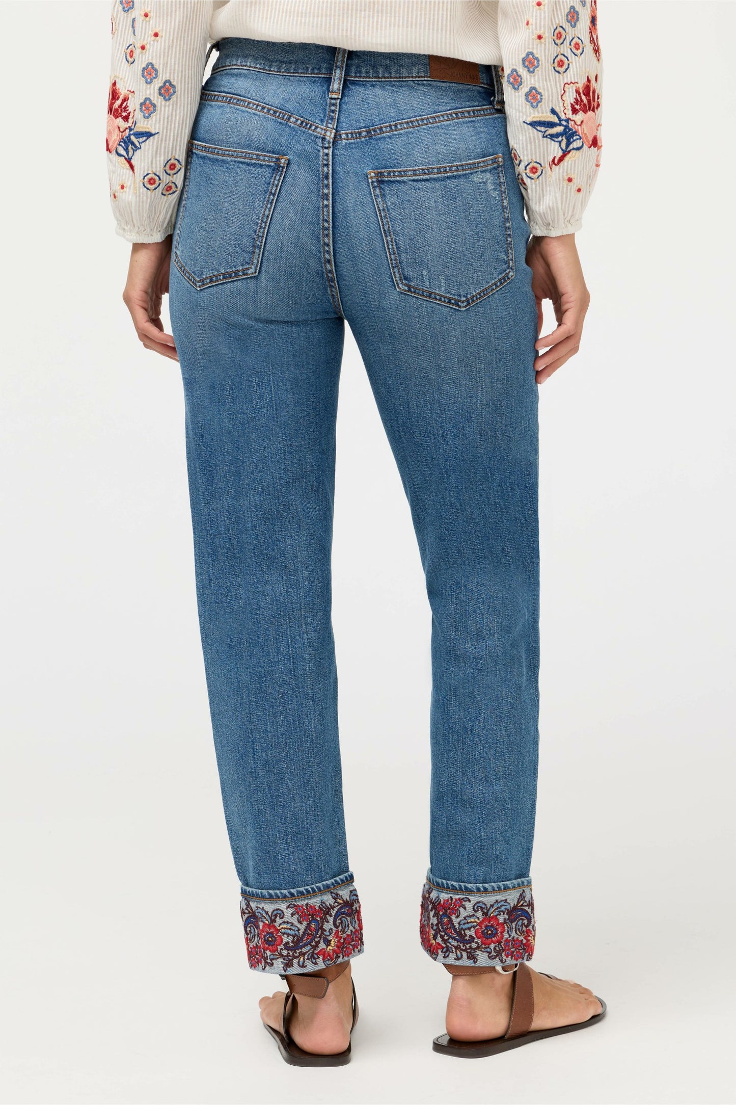 Johnny Was THE CUFFED SLIM STRAIGHT LEG JEAN