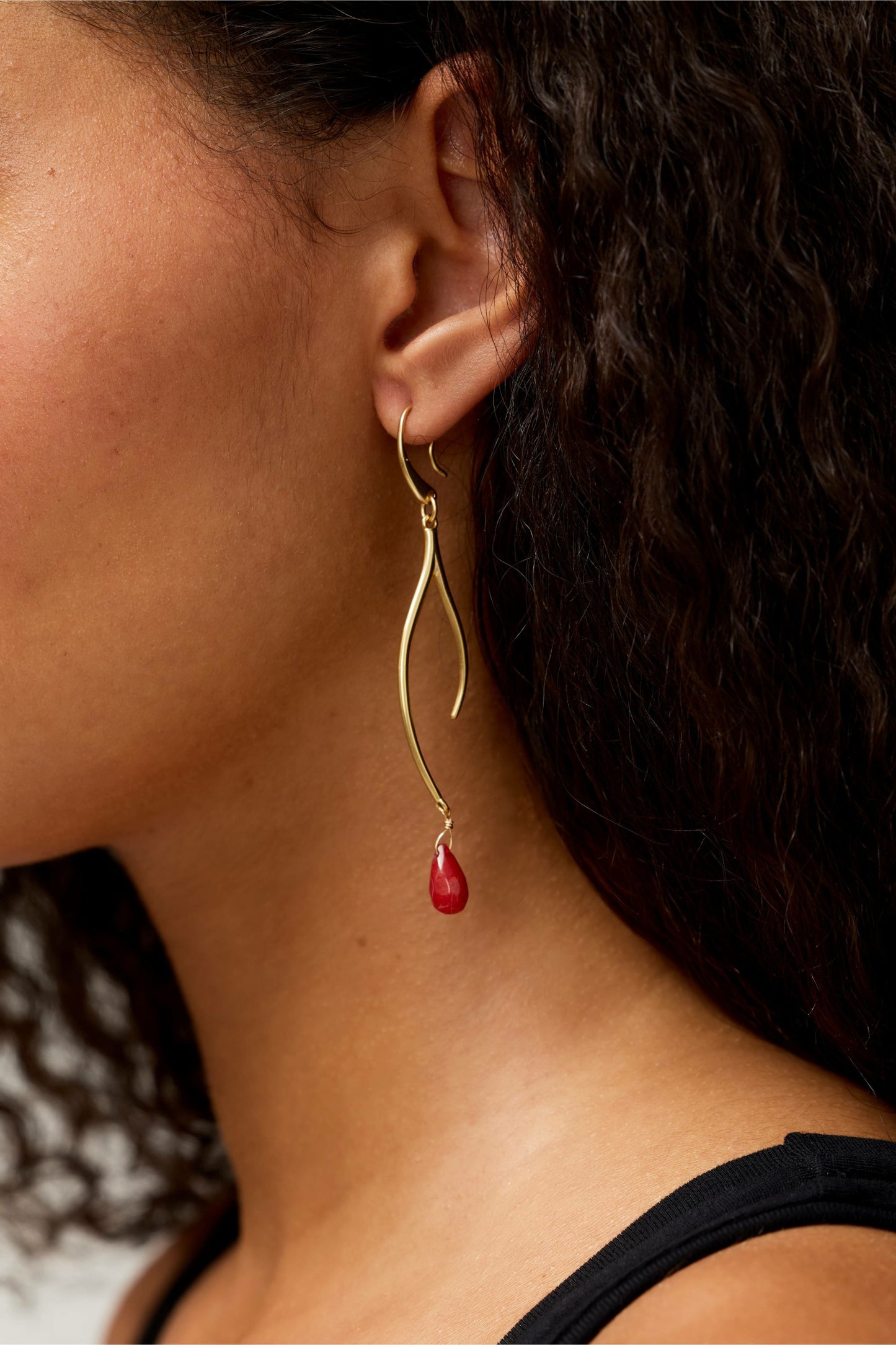 Johnny Was SEMIPRECIOUS TEAR DROP BRANCH EARRINGS