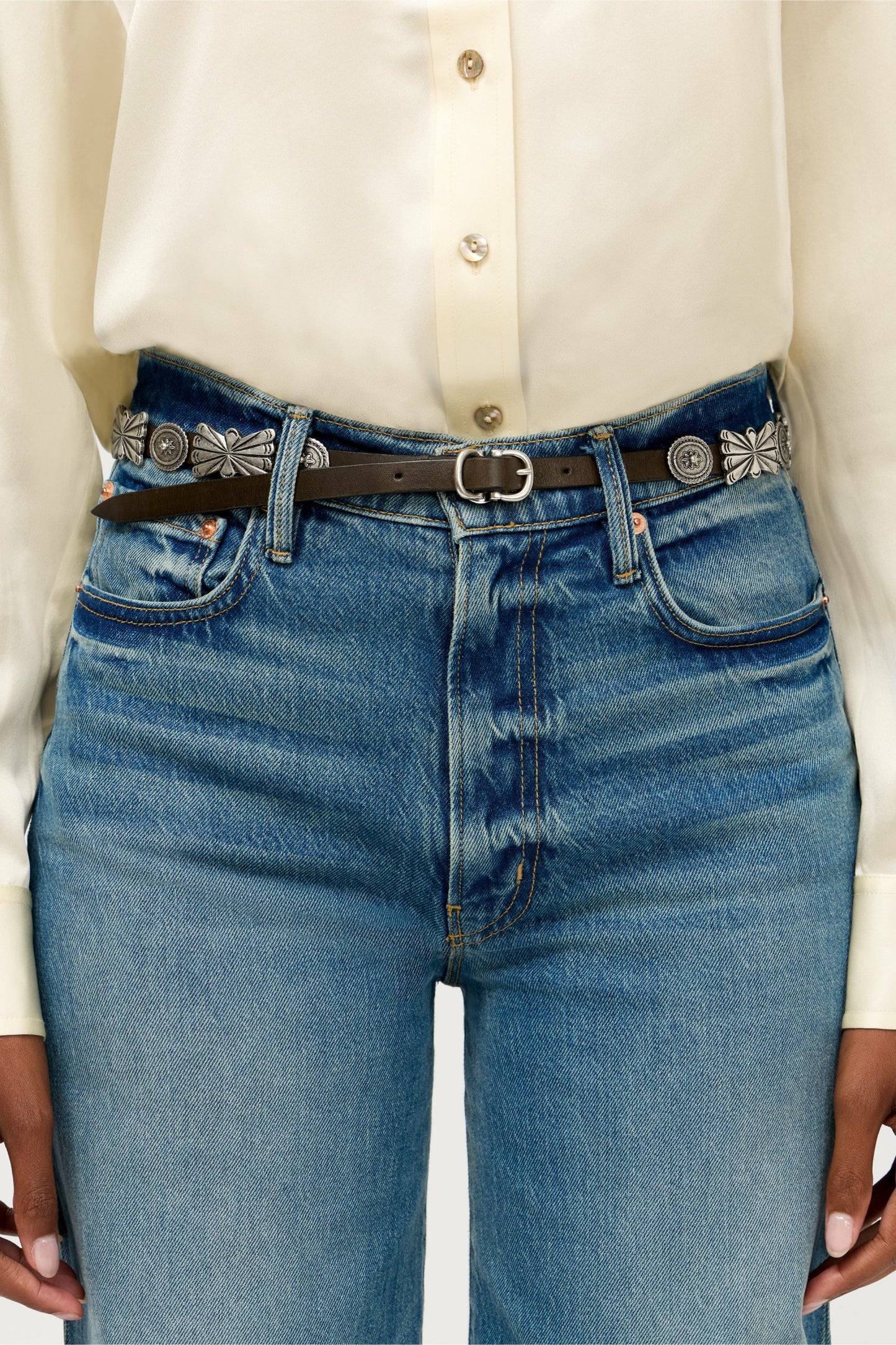 Johnny Was ARMATURA ITALIAN LEATHER CONCH BELT