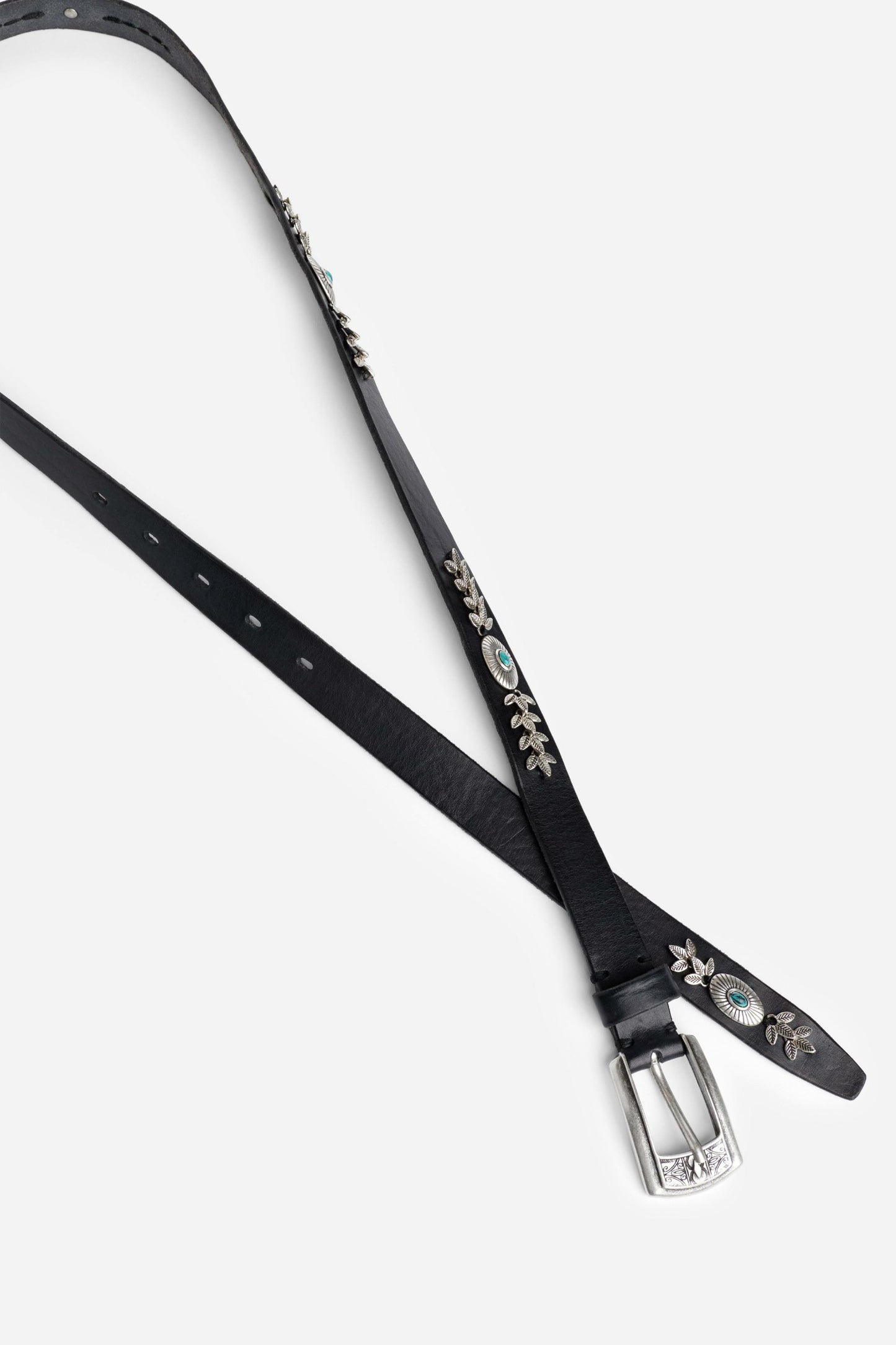 Johnny Was FLOREALE ITALIAN LEATHER CONCH BELT