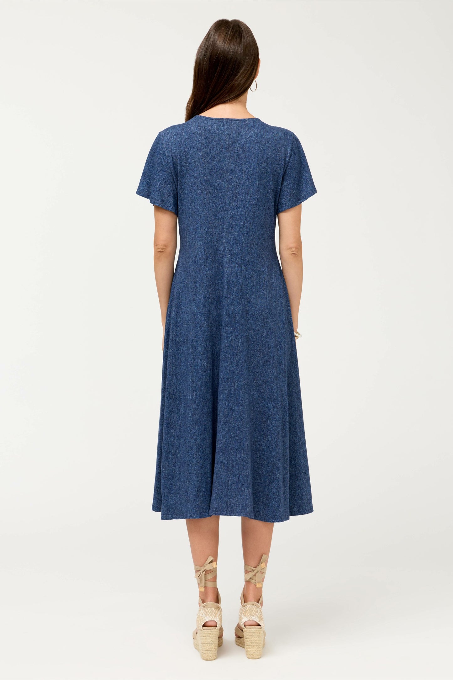 Johnny Was FLUTTER SLEEVE KNIT DRESS