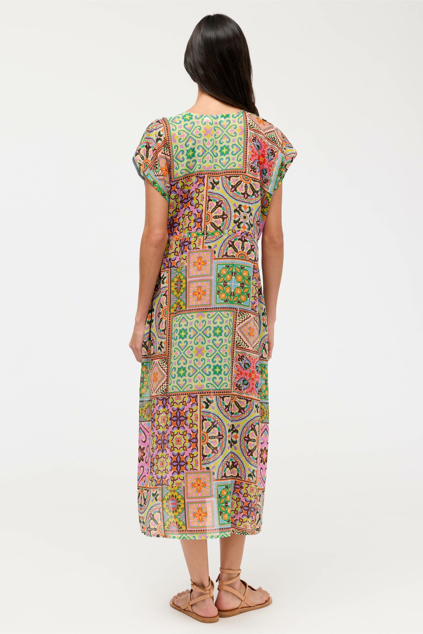 Johnny Was LANTHE V-NECK KAFTAN DRESS