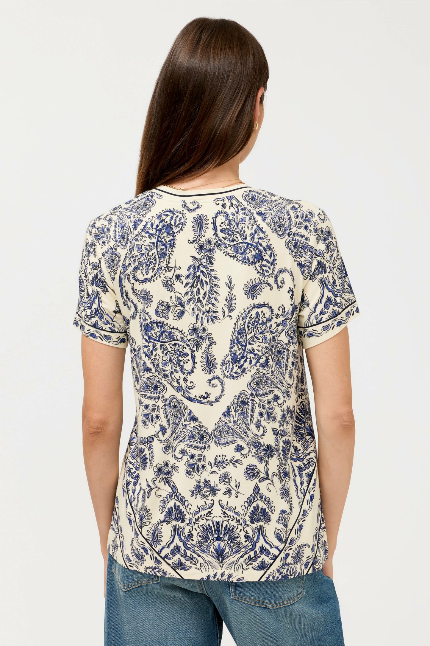 Johnny Was The Janie Favorite Short Sleeve V-Neck Swing Tee