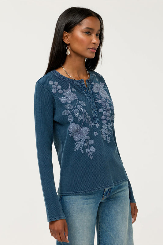 Johnny Was MIXED MEDIA HENLEY THERMAL