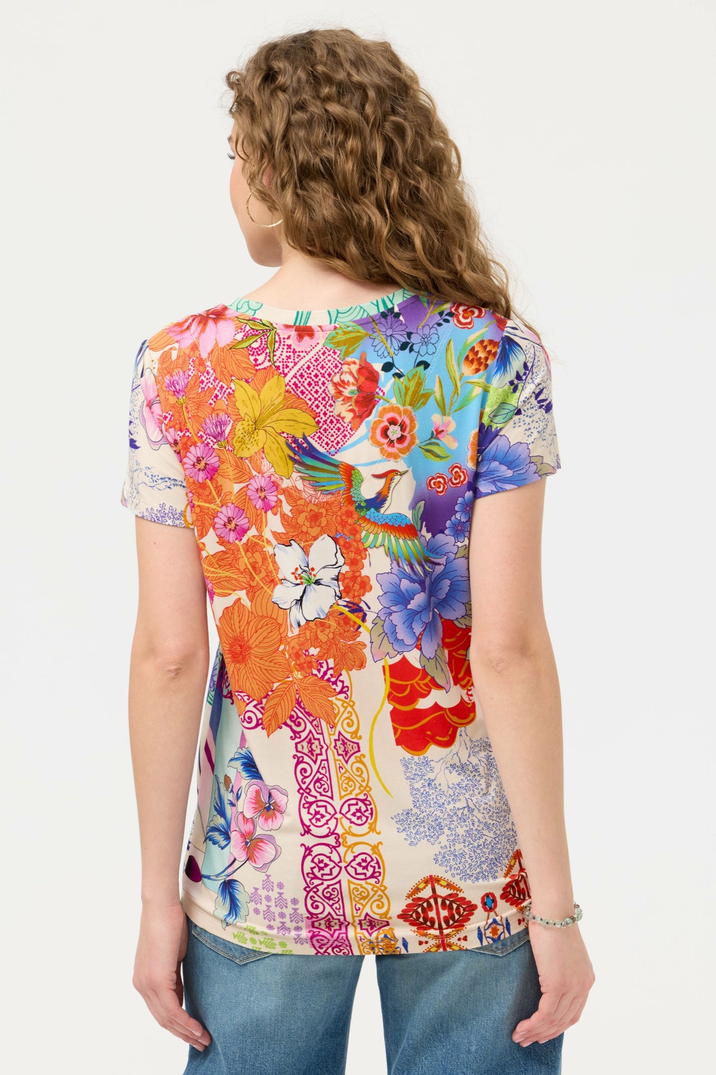 Johnny Was The Janie Favorite Short Sleeve V-Neck Tee