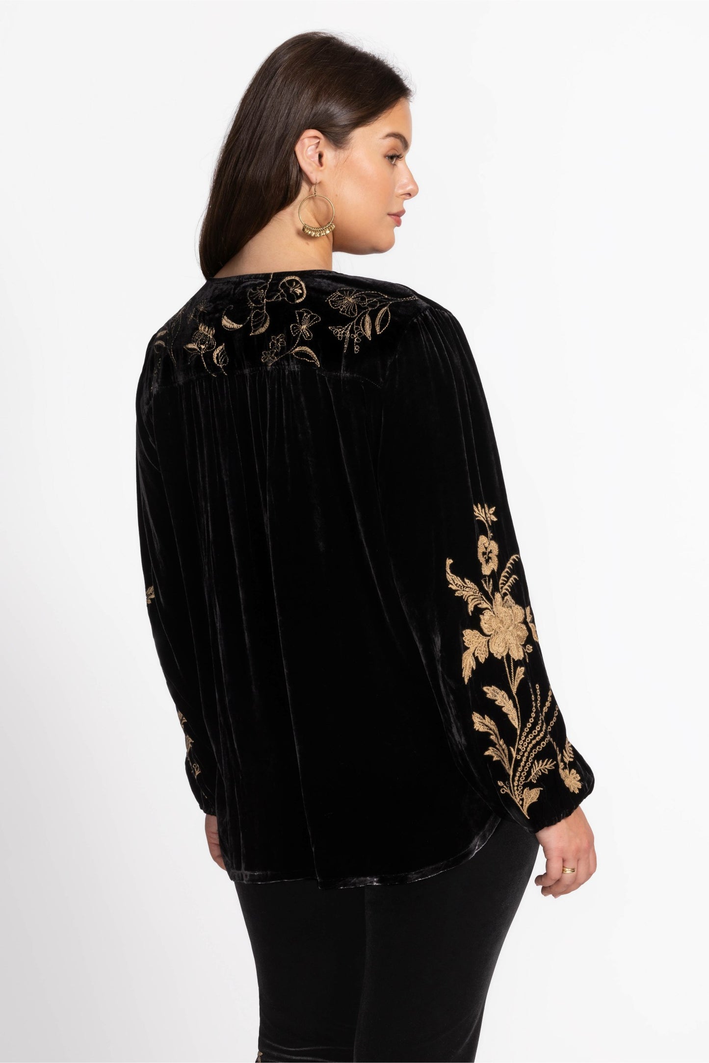 Johnny Was VELVET PRAIRIE BLOUSE