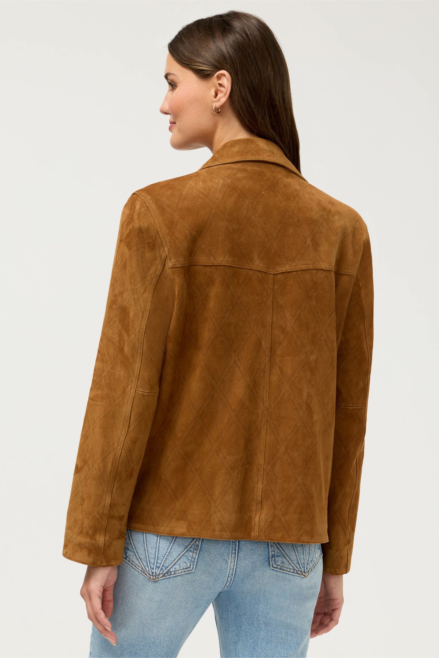 Johnny Was DIAMOND LASER ITALIAN SUEDE JACKET