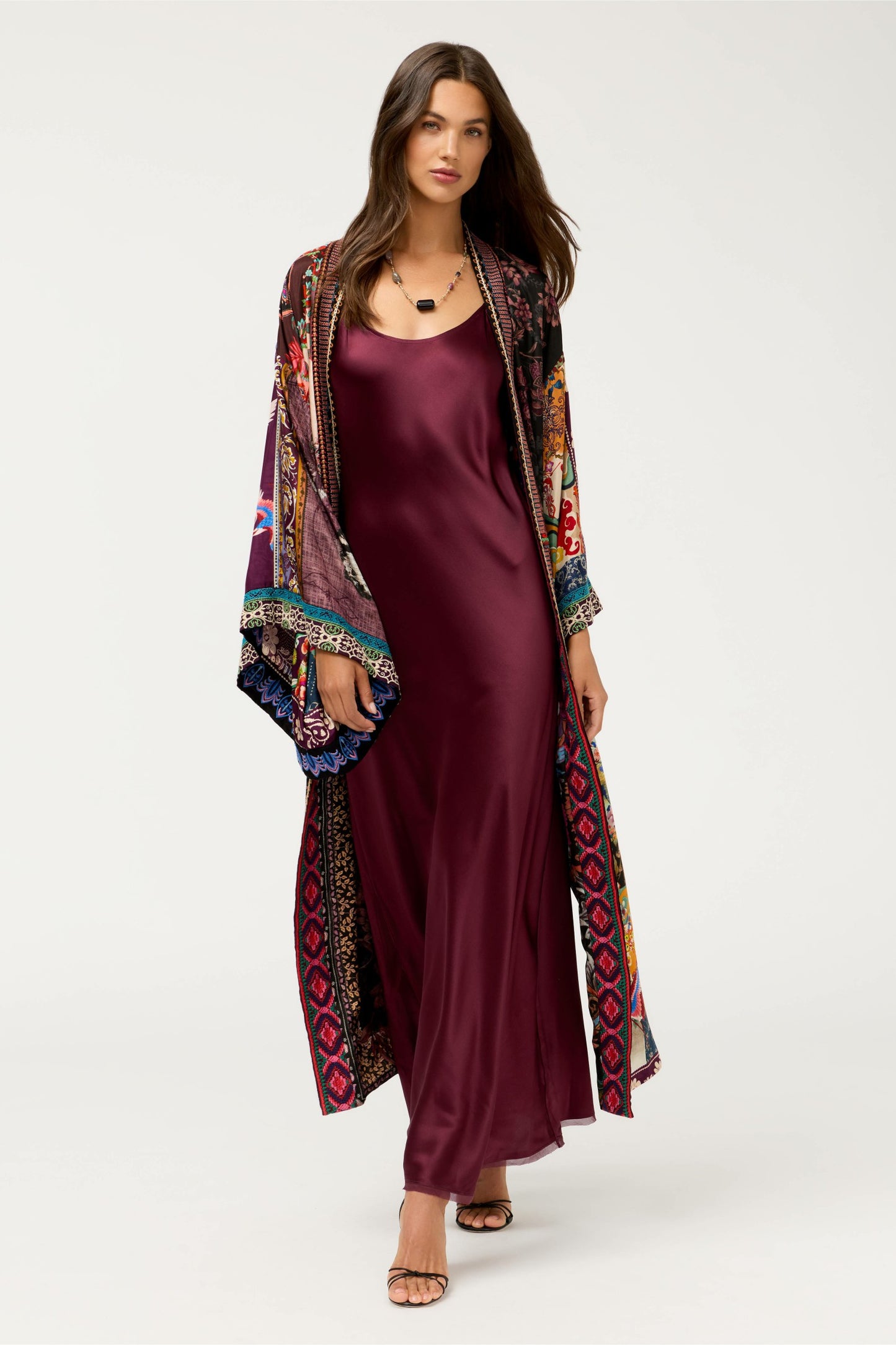Johnny Was ESSENTIALS SILK SLIP DRESS