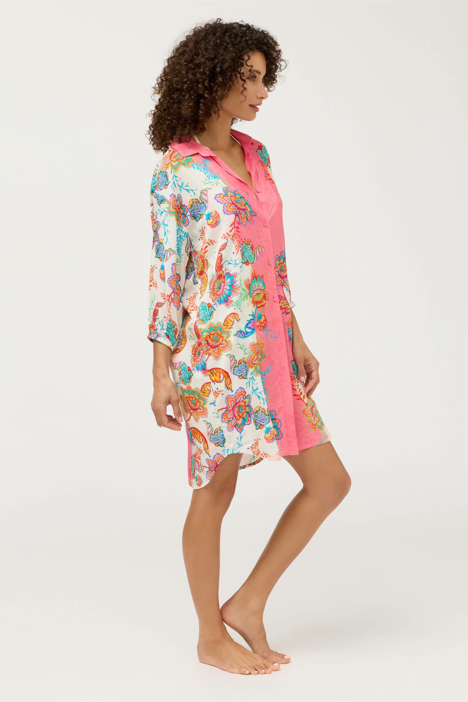 Johnny Was ROISIN BUTTON DOWN SHIRT DRESS