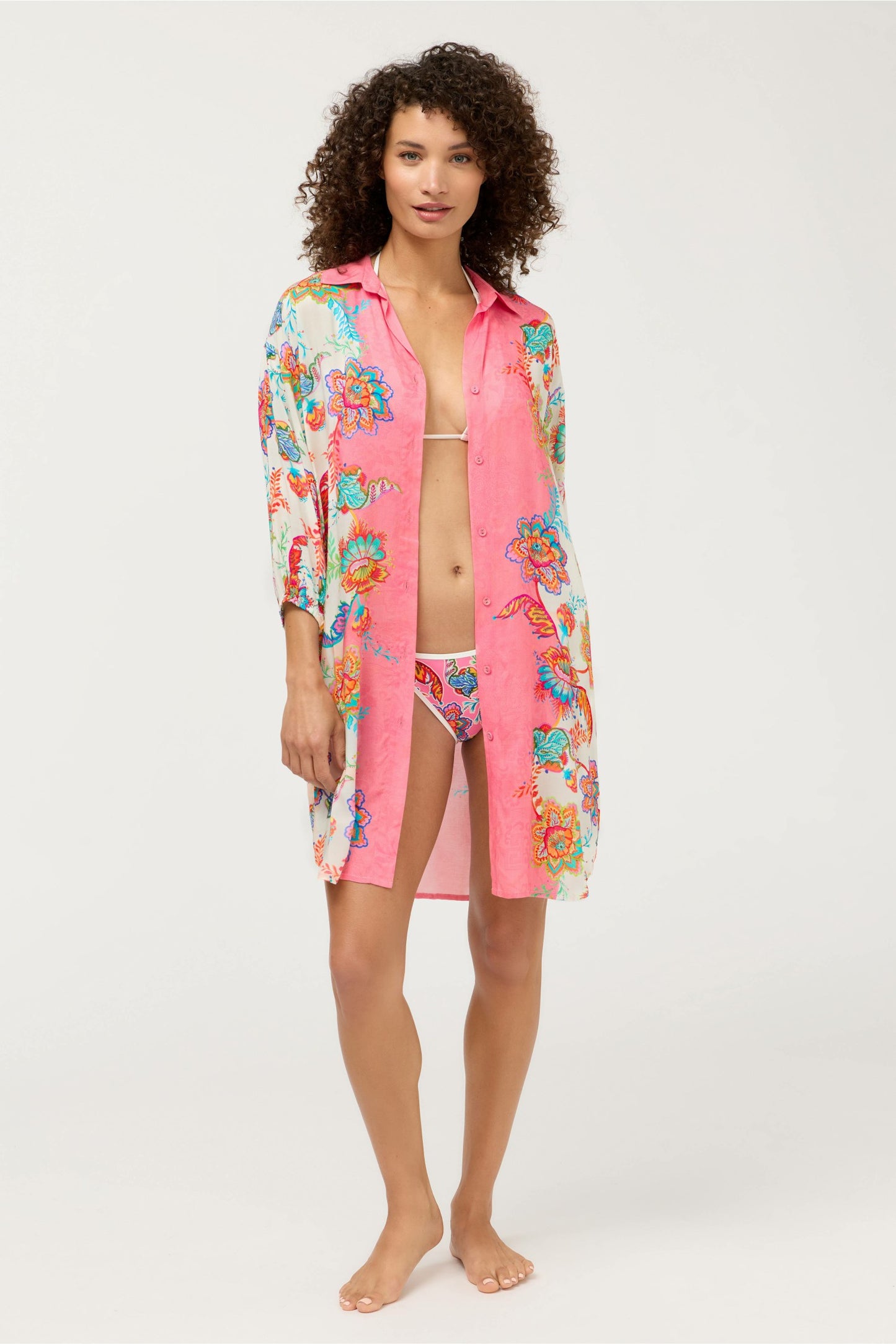 Johnny Was ROISIN BUTTON DOWN SHIRT DRESS