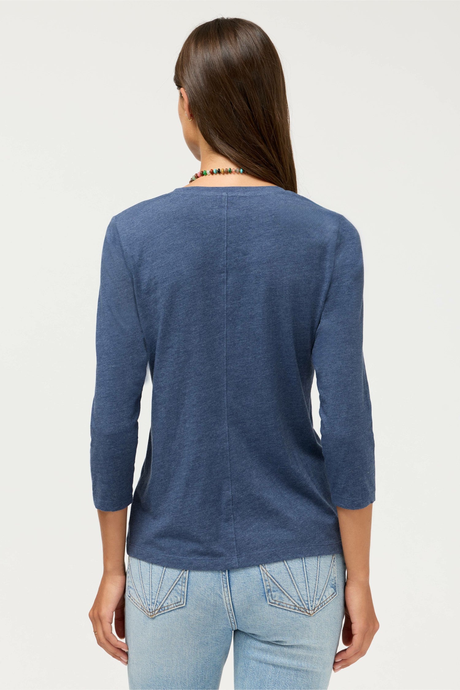 Johnny Was 3/4 SLEEVE V-NECK TEE