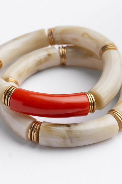 Johnny Was RESIN STRETCH BRACELET SET