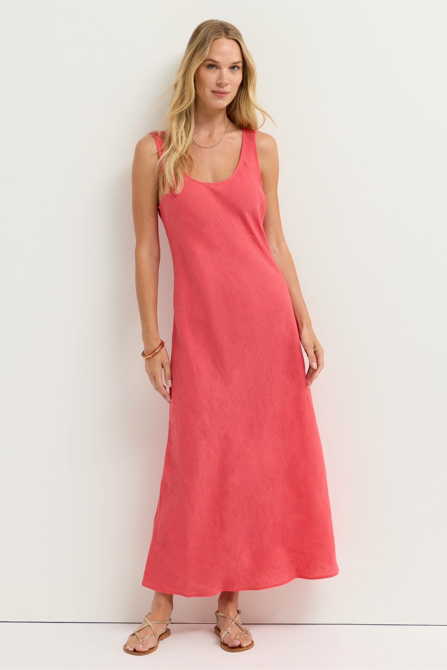 Johnny Was LINEN BIAS TANK DRESS
