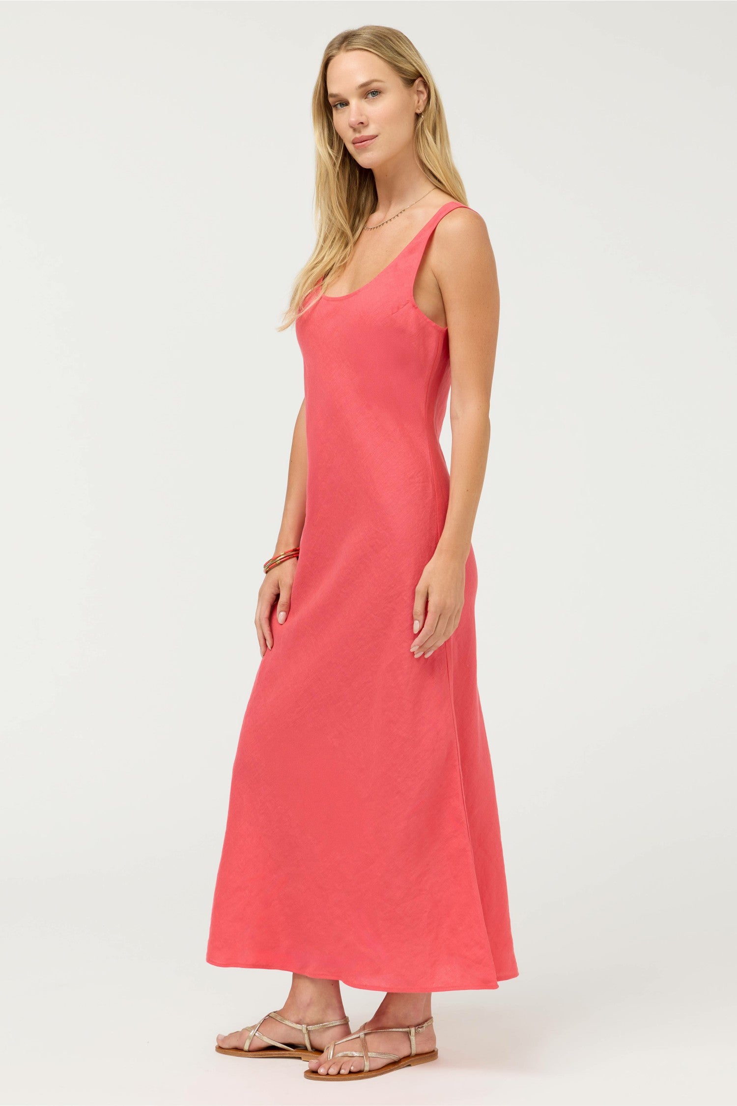 Johnny Was LINEN BIAS TANK DRESS