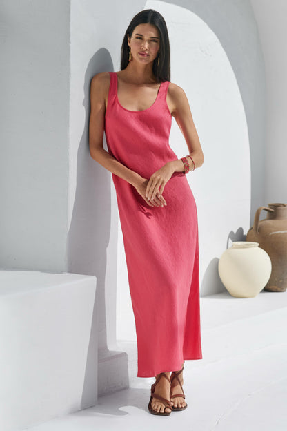 Johnny Was LINEN BIAS TANK DRESS