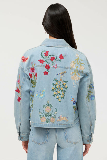 Johnny Was BEATRIX CROPPED DENIM JACKET