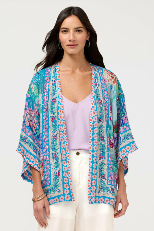 Johnny Was BOMI SEQUIN KIMONO