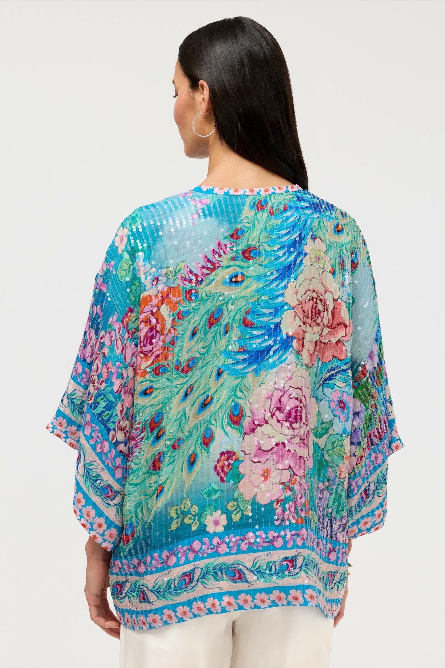 Johnny Was BOMI SEQUIN KIMONO