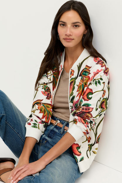 Johnny Was BEE ACTIVE DROP SHOULDER BOMBER JACKET