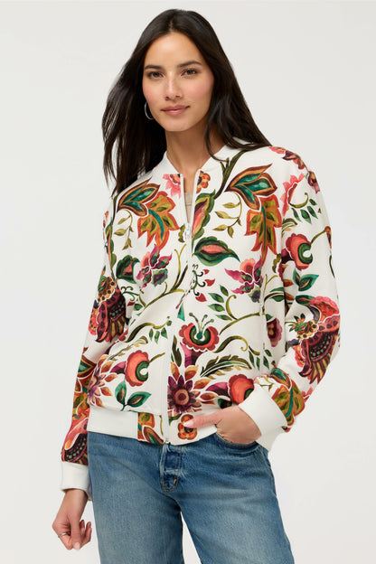 Johnny Was BEE ACTIVE DROP SHOULDER BOMBER JACKET