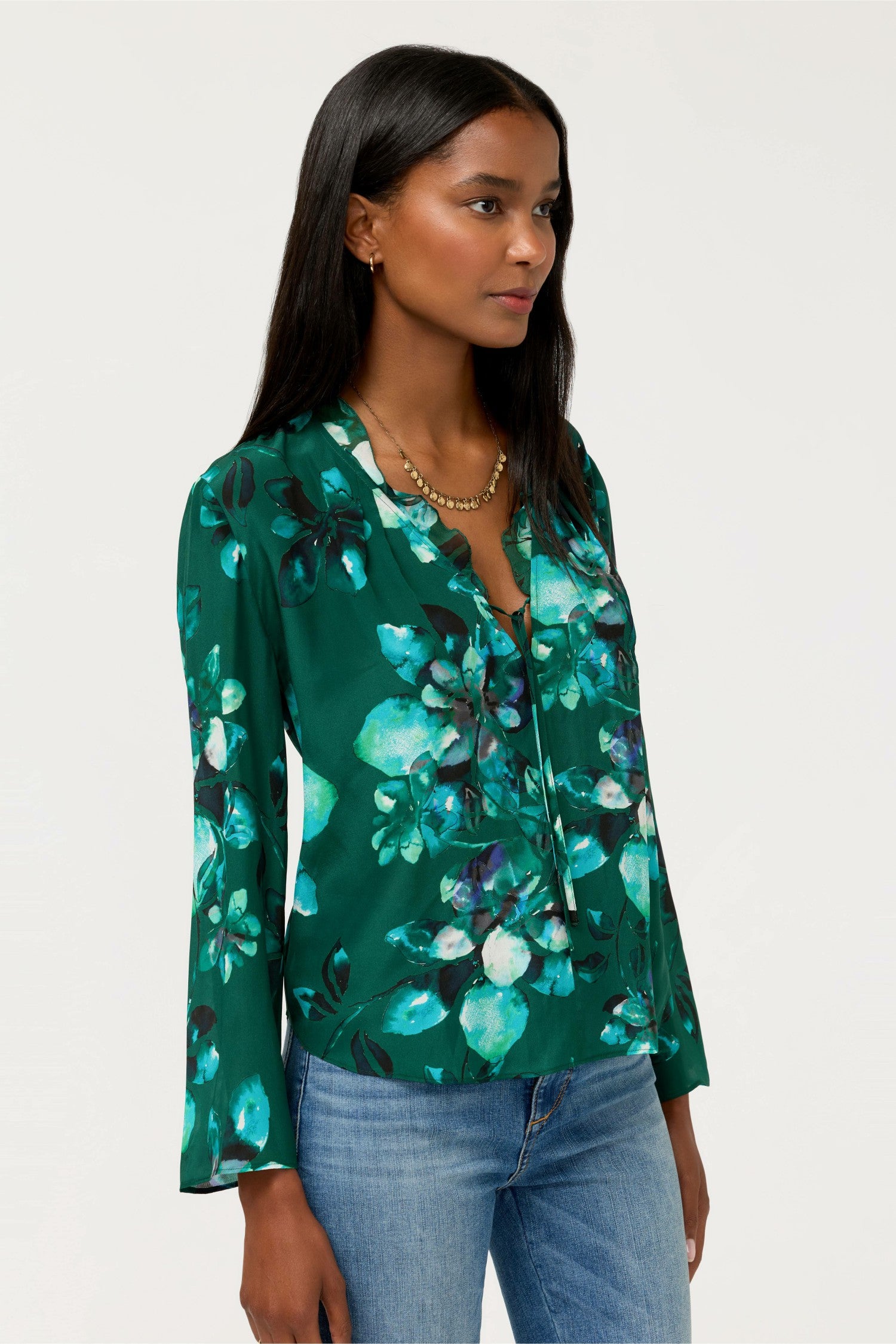 Johnny Was RUFFLE BLOUSE