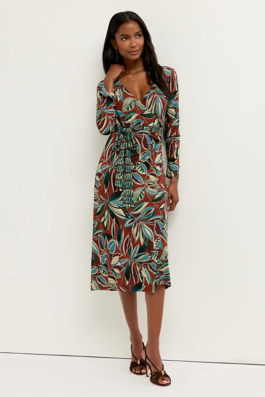 Johnny Was THE JANIE FAVORITE RUCHED SLEEVE WRAP DRESS