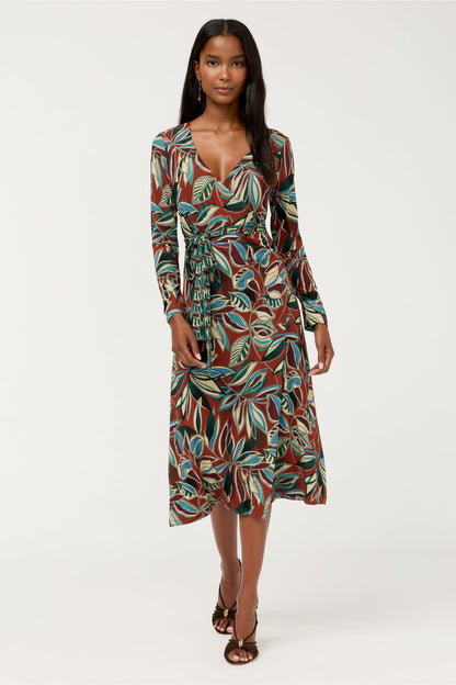 Johnny Was THE JANIE FAVORITE RUCHED SLEEVE WRAP DRESS