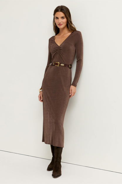 Johnny Was GLORYIA V-NECK MIDI DRESS