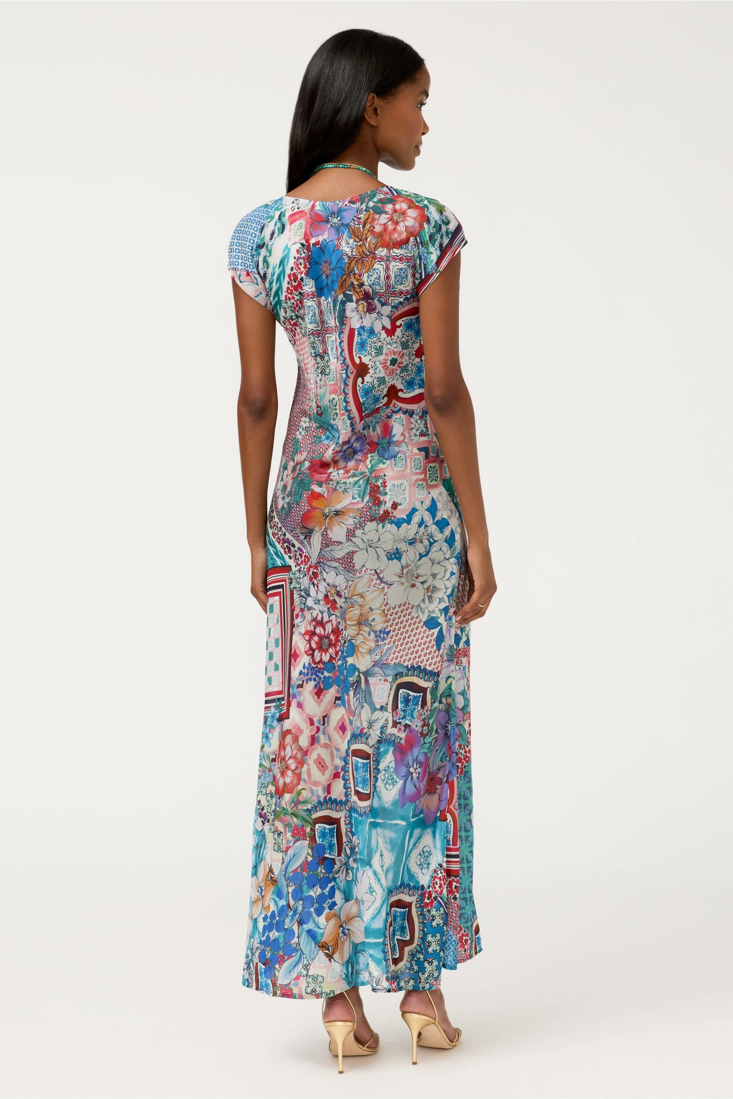 Johnny Was VERTY BIAS PATCHWORK DRESS