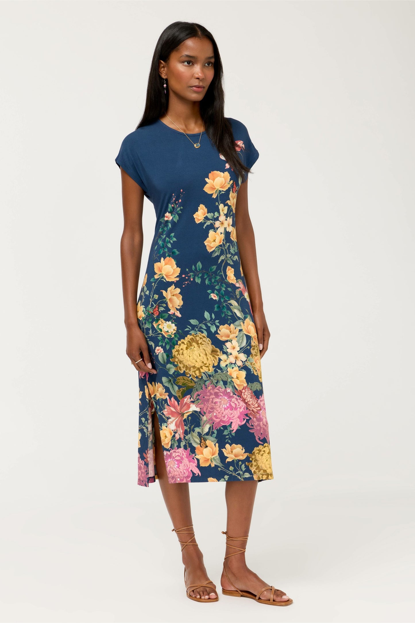 Johnny Was THE JANIE FAVORITE KEYHOLE TEE DRESS
