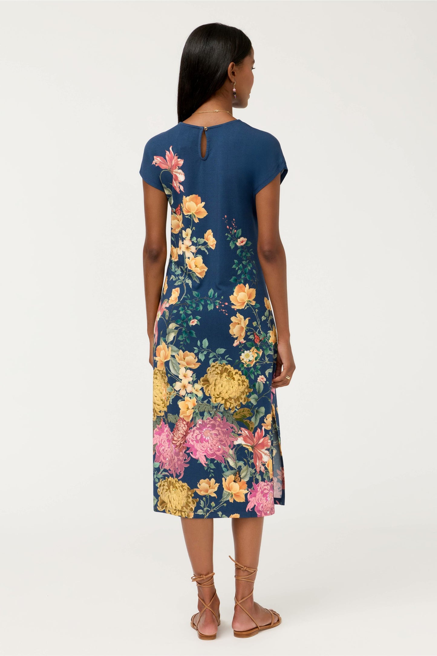 Johnny Was THE JANIE FAVORITE KEYHOLE TEE DRESS
