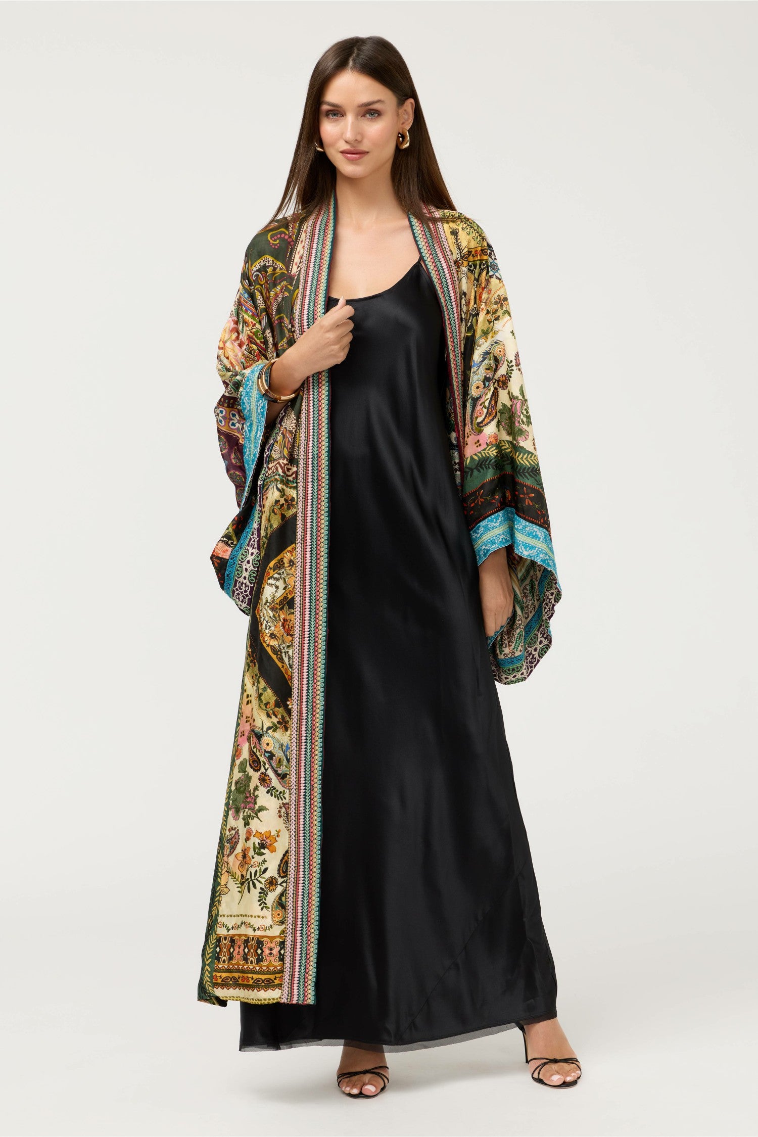 Johnny Was ESSENTIALS SILK SLIP DRESS