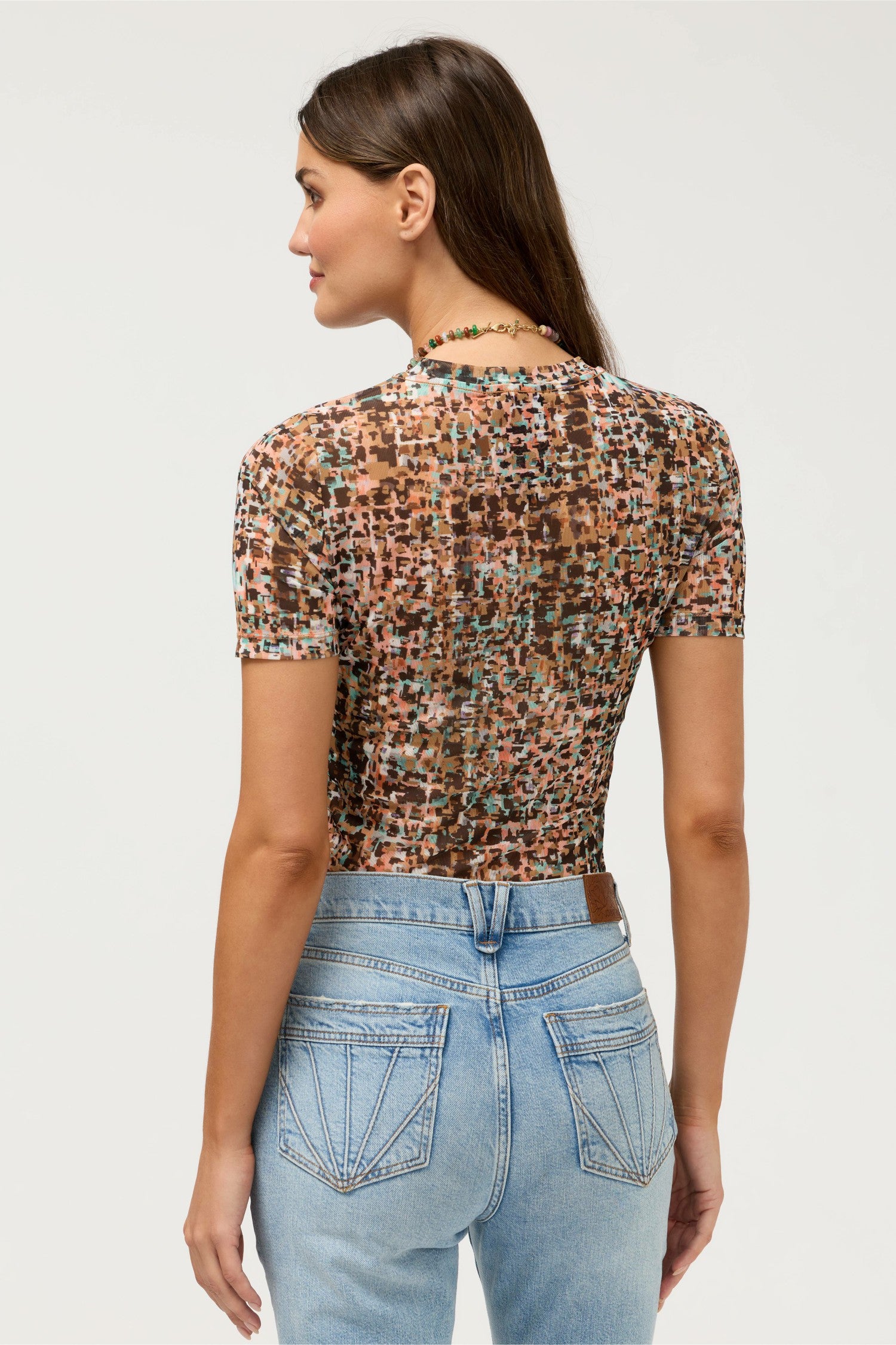 Johnny Was ELEANOR SHORT SLEEVE MESH TEE