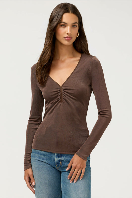 Johnny Was ANNAYAH V-NECK TOP