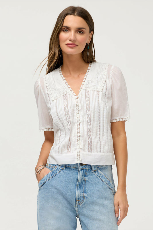 Johnny Was KAYTI PINTUCK BLOUSE