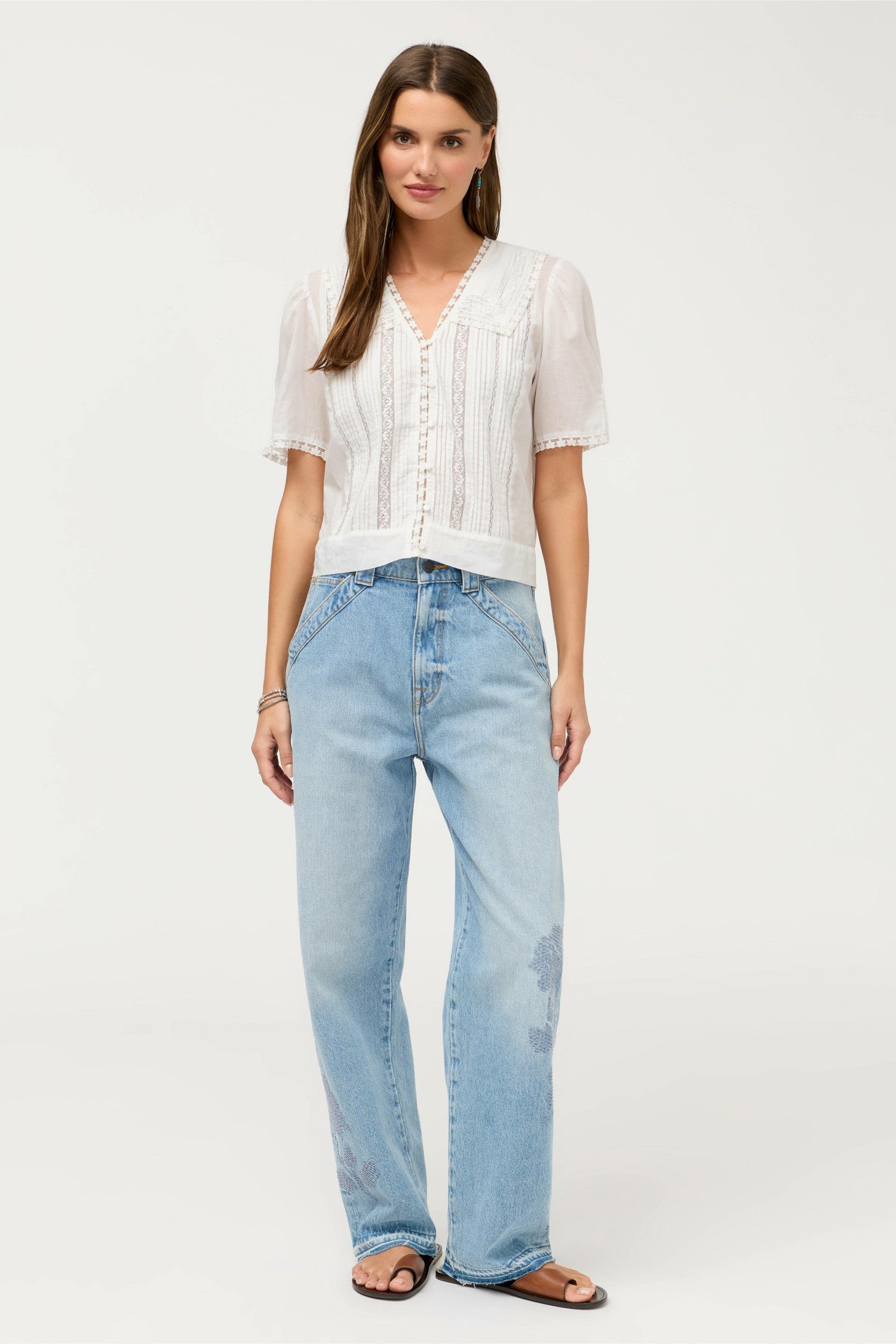 Johnny Was KAYTI PINTUCK BLOUSE