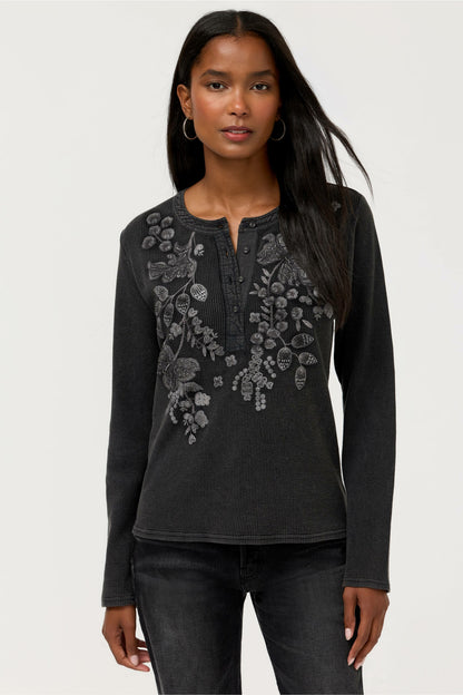 Johnny Was MIXED MEDIA HENLEY THERMAL