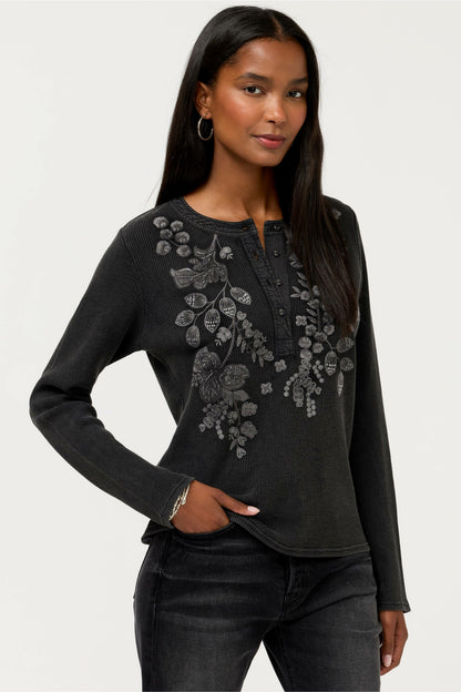 Johnny Was MIXED MEDIA HENLEY THERMAL