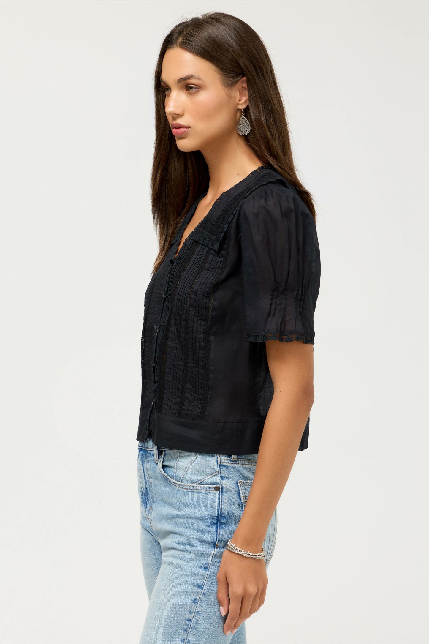 Johnny Was KAYTI PINTUCK BLOUSE
