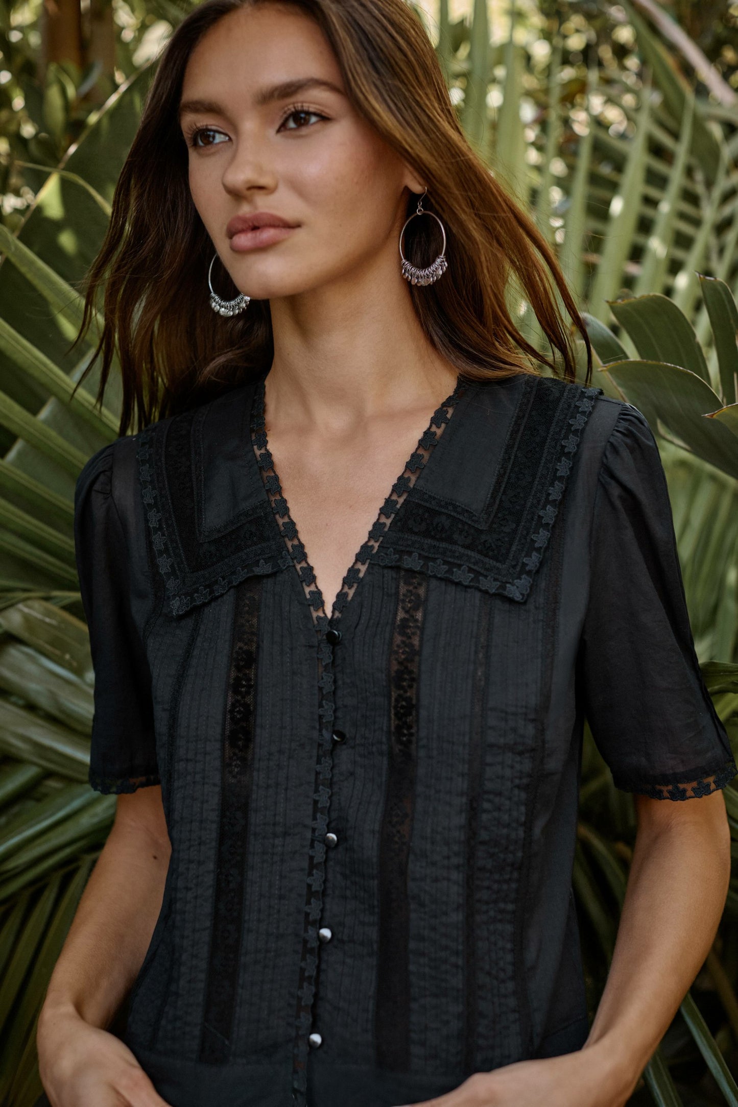 Johnny Was KAYTI PINTUCK BLOUSE