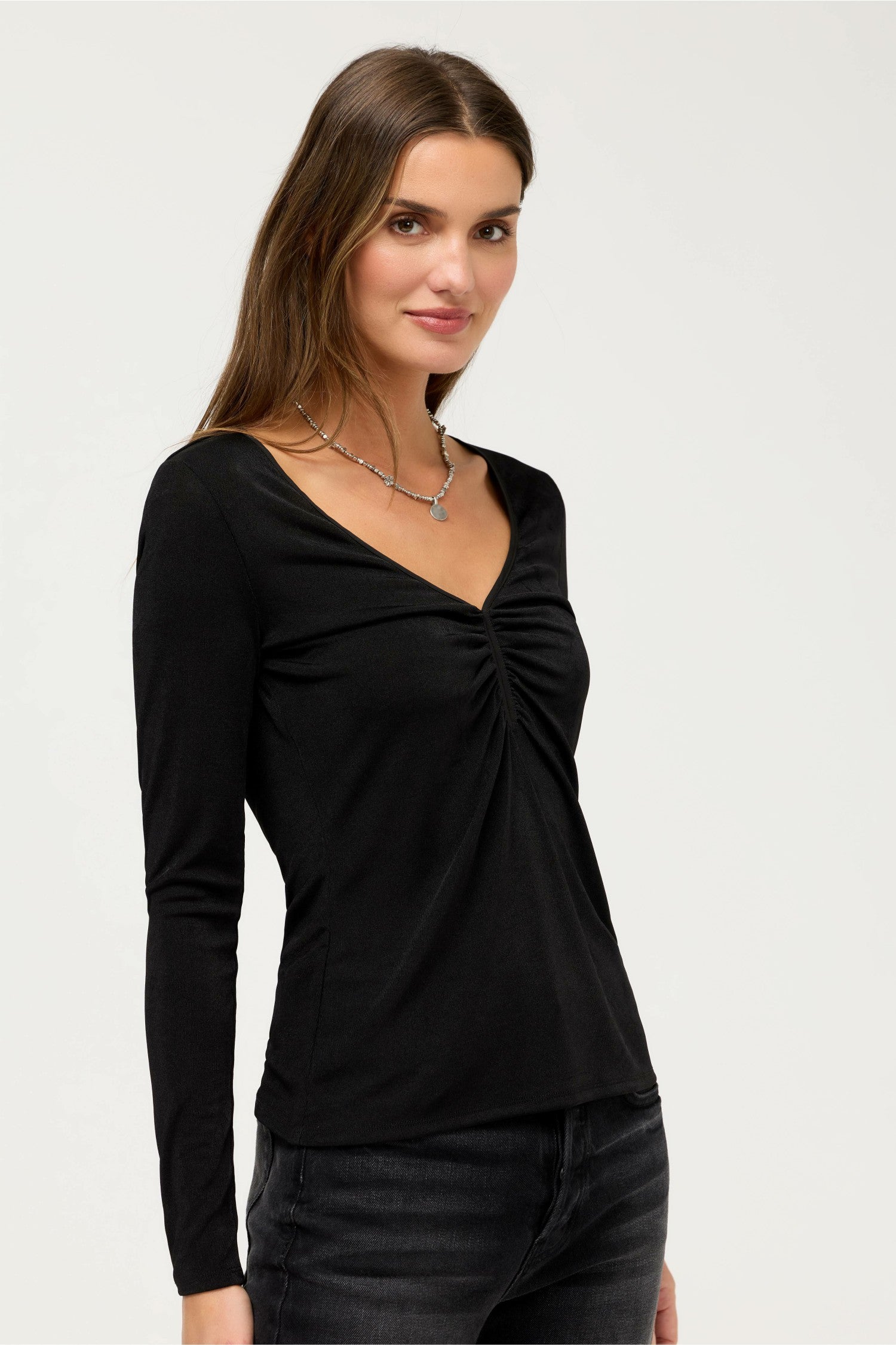 Johnny Was ANNAYAH V-NECK TOP
