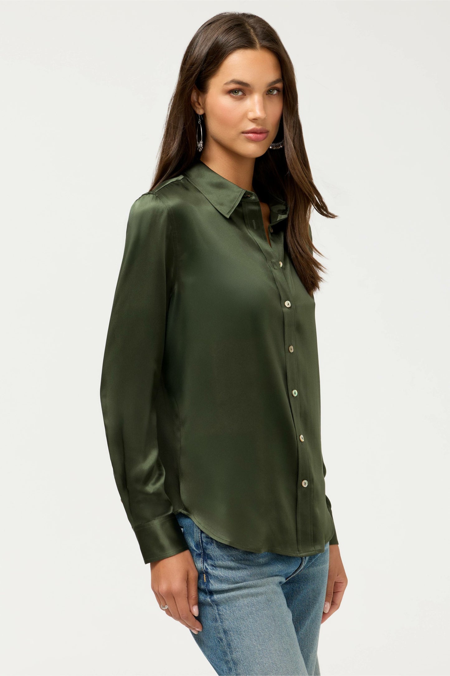Johnny Was ESSENTIALS SILK SHIRT