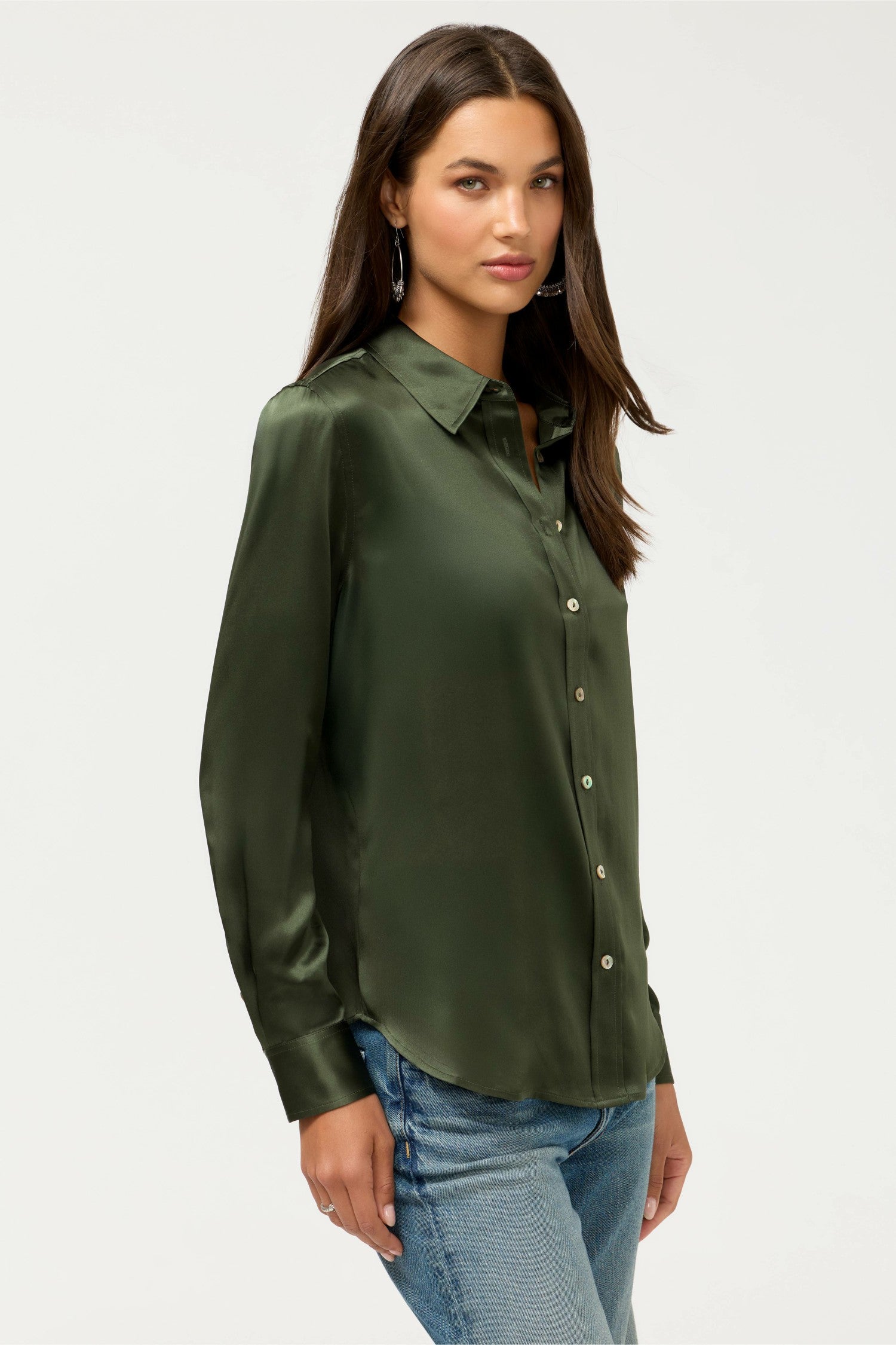 Johnny Was ESSENTIALS SILK SHIRT