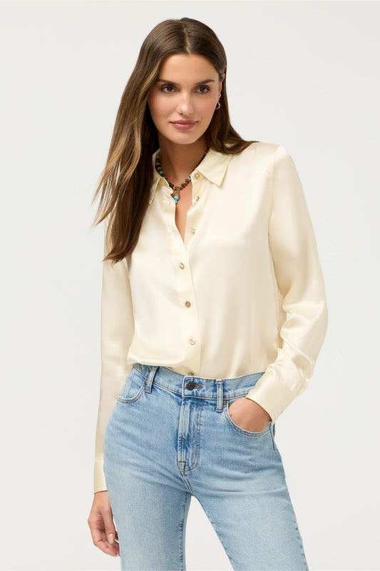 Johnny Was ESSENTIALS SILK SHIRT