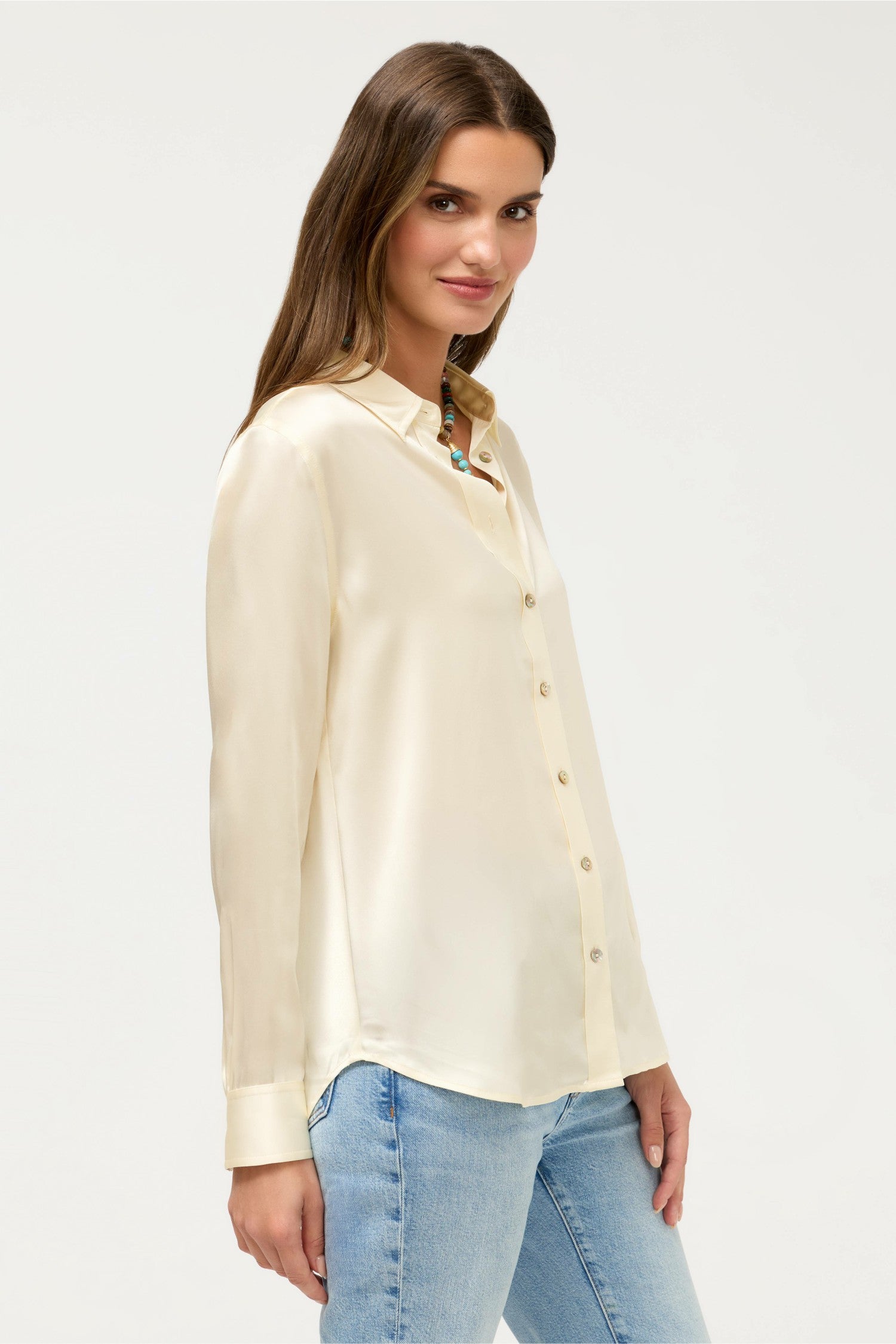Johnny Was ESSENTIALS SILK SHIRT