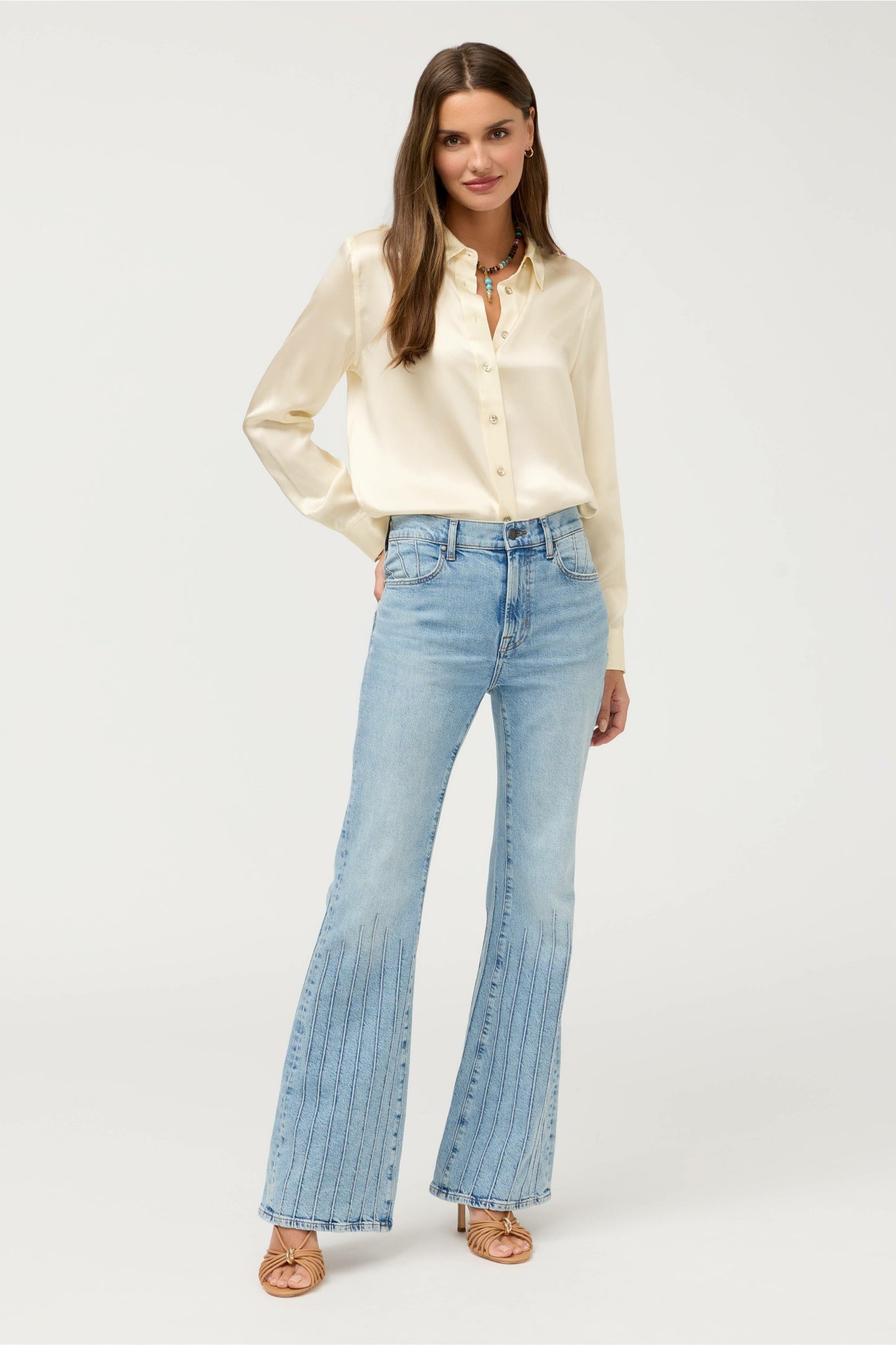Johnny Was ESSENTIALS SILK SHIRT