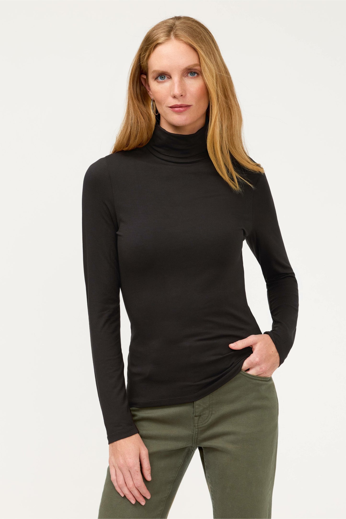 Johnny Was ESSENTIALS SOFT TOUCH LONG SLEEVE TURTLENECK