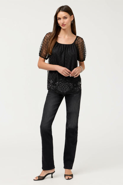 Johnny Was AMARRAH MESH BLOUSE