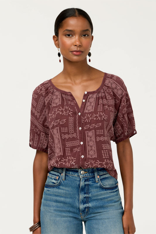 Johnny Was AVAH BUTTON DOWN SHIRT